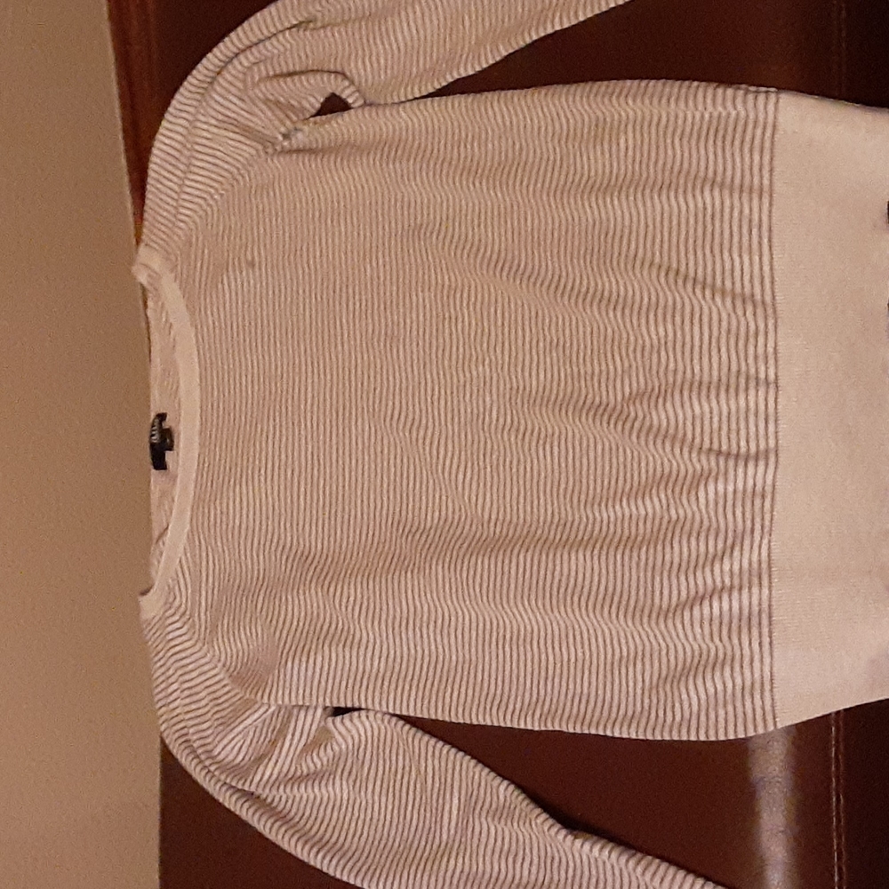 Ana size Large Beige Striped Sweater